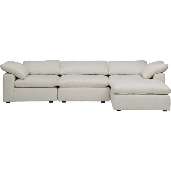 Home Fashion Mateo 4 Piece Modular Sectional Nomad Snow