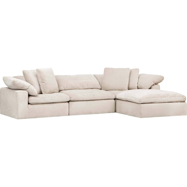 home fashion Mateo 4 Piece Modular Sectional Romo Linen