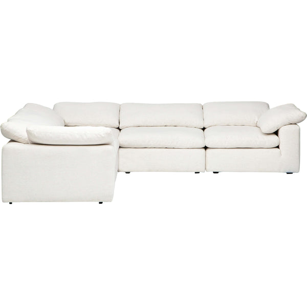 Home Fashion Mateo 5 Piece Modular Sectional Nomad Snow