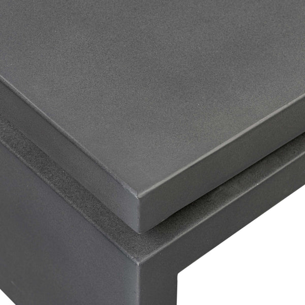 Home Fashion Matthes Outdoor Rectangular Coffee Table Charcoal By Four Hands