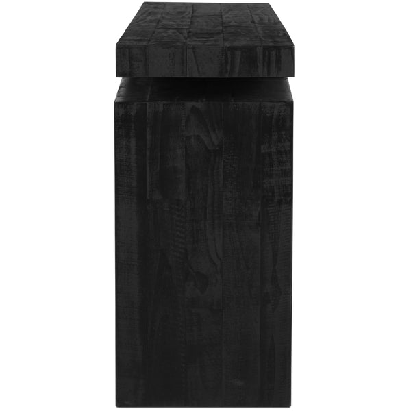 Home Fashion Matthes Reclaimed Pine Console Table Aged Black By Four Hands