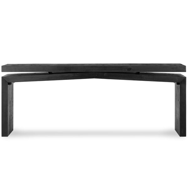 Home Fashion Matthes Reclaimed Pine Console Table Aged Black By Four Hands