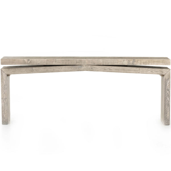 Home Fashion Matthes Reclaimed Pine Console Table Weathered Wheat By Four Hands