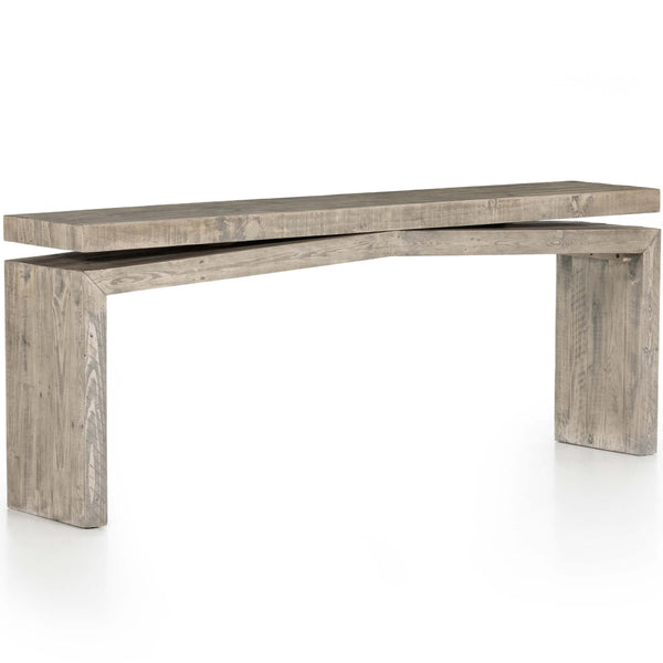 home fashion Matthes Reclaimed Pine Console Table Weathered Wheat by Four Hands
