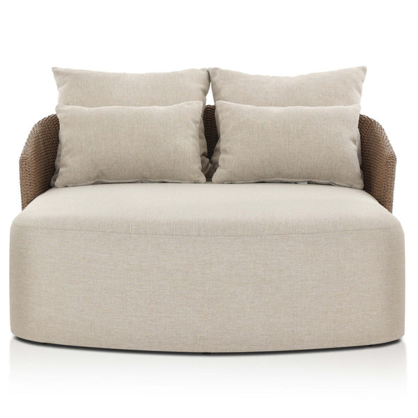 Home Fashion Maven Outdoor Double Chaise Alessi Buff By Four Hands