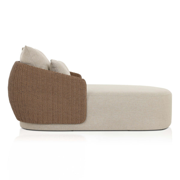 Home Fashion Maven Outdoor Double Chaise Alessi Buff By Four Hands