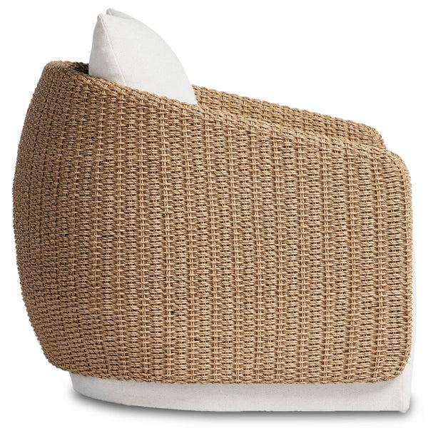 Home Fashion Maven Outdoor Swivel Chair Alessi Linen By Four Hands