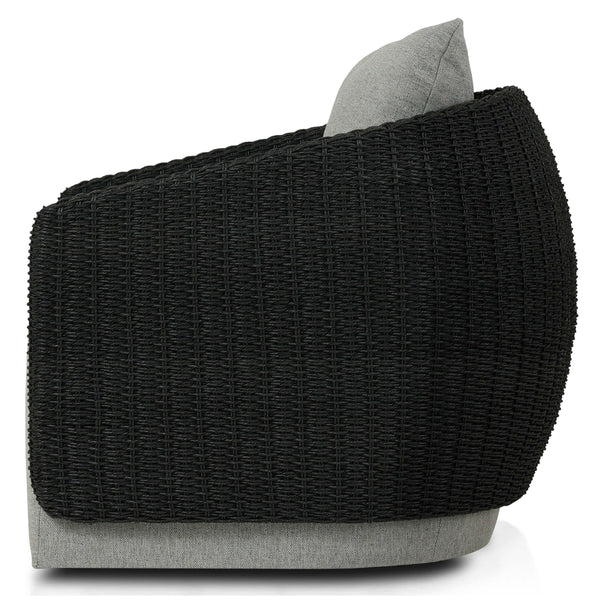 Home Fashion Maven Outdoor Swivel Chair Faux Black By Four Hands