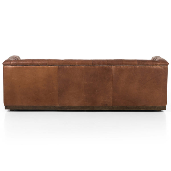 Home Fashion Maxx Leather 86" Sofa Heirloom Sienna By Four Hands