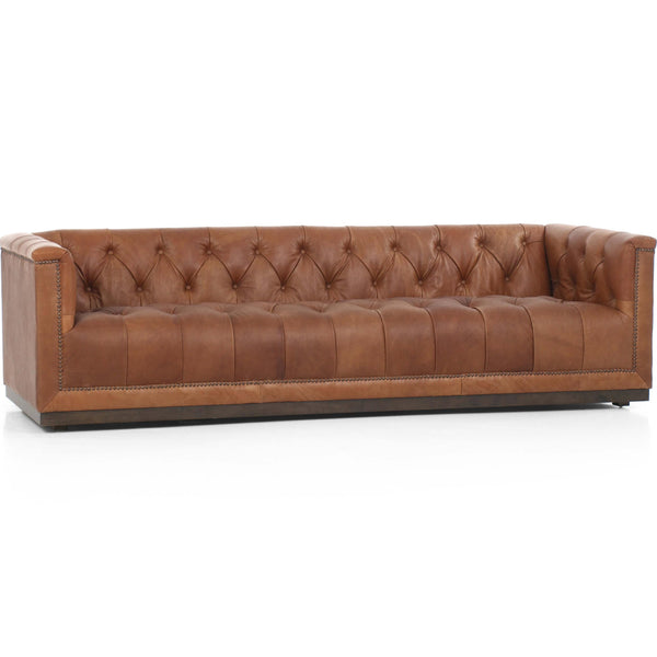 Home Fashion Maxx Leather Sofa Heirloom Sienna By Four Hands