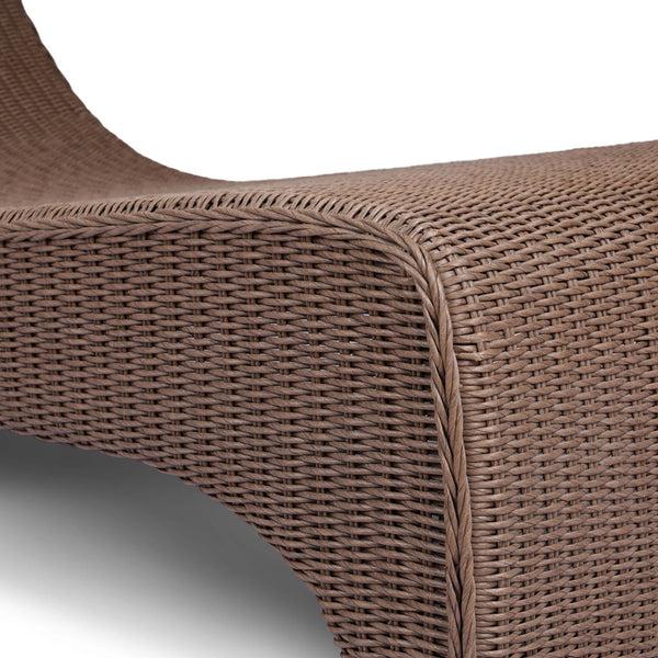 Home Fashion Mazu Outdoor Chaise Tanned Weave By Four Hands