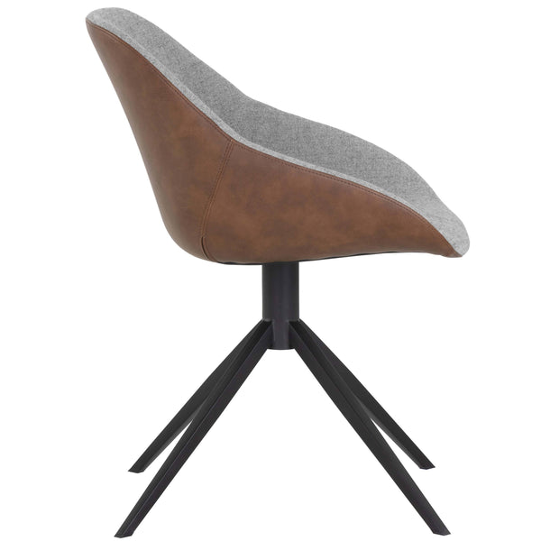 Home Fashion McCoy Swivel Dining Chair November Grey Set Of 2