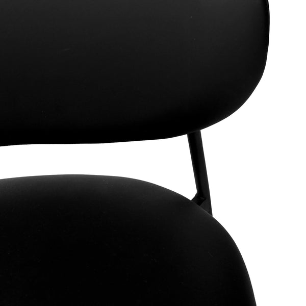 Home Fashion McKenzie Vegan Leather Dining Chair Black Set Of 2
