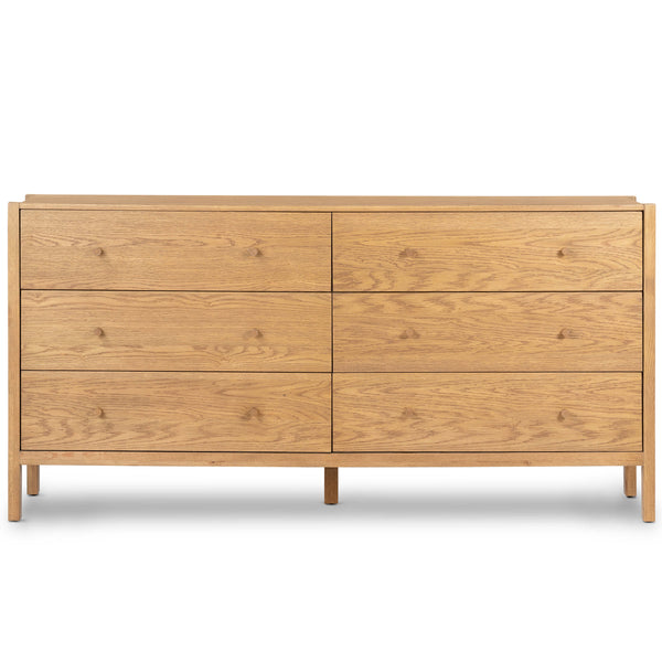 Home Fashion Meadown 6 Drawer Dresser Tawny Oak By Four Hands