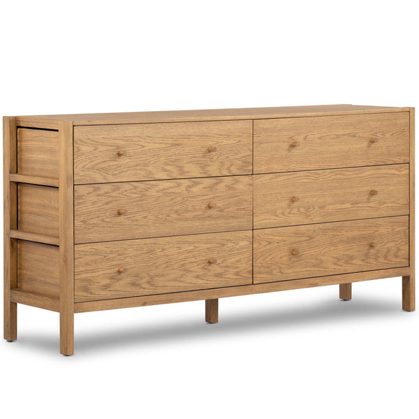 home fashion Meadown 6 Drawer Dresser Tawny Oak by Four Hands