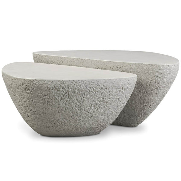home fashion Medina Outdoor Nesting Coffee Table Matte Stone