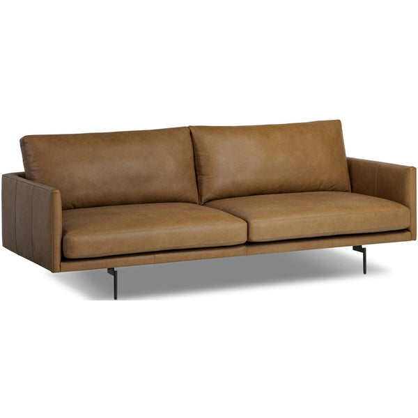 Home Fashion Melle Leather Sofa Lipari Camel By Four Hands