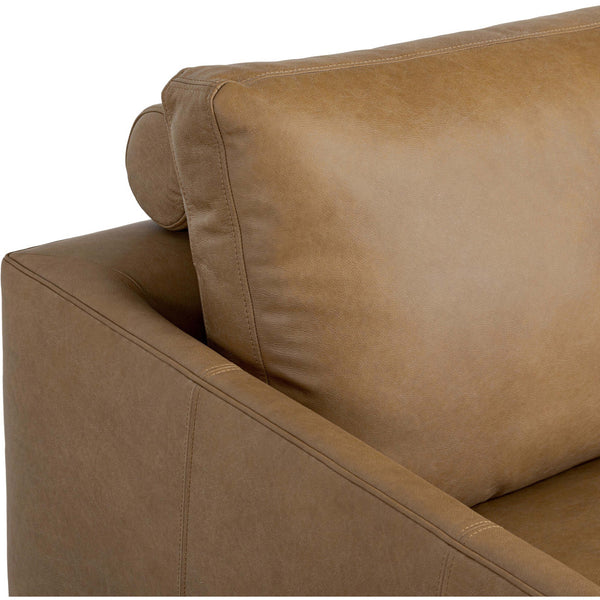 Home Fashion Melle Leather Sofa Lipari Camel By Four Hands
