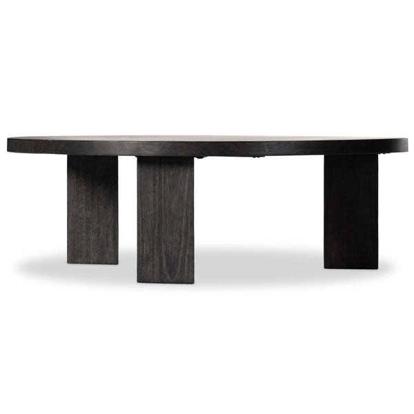 Home Fashion Mesa Large Round Coffee Table Ebony By Four Hands