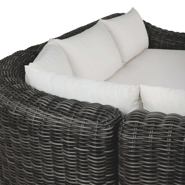 Home Fashion Messina Outdoor 3-Piece Sectional Charcoal By Four Hands