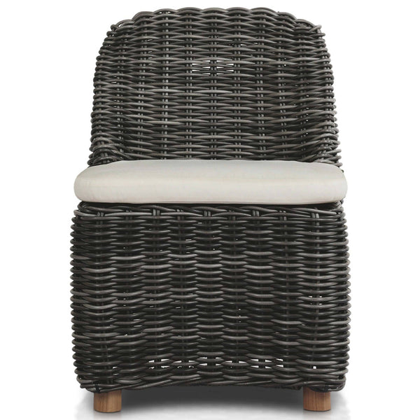 Home Fashion Messina Outdoor Dining Chair Charcoal Set Of 2 By Four Hands