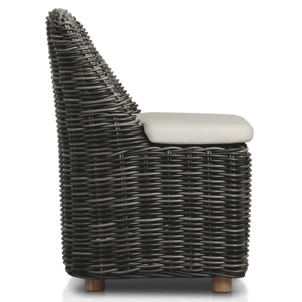 Home Fashion Messina Outdoor Dining Chair Charcoal Set Of 2 By Four Hands