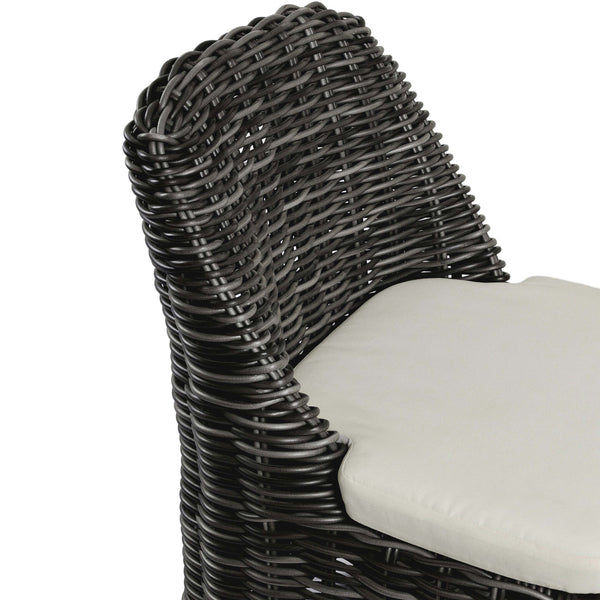 Home Fashion Messina Outdoor Dining Chair Charcoal Set Of 2 By Four Hands