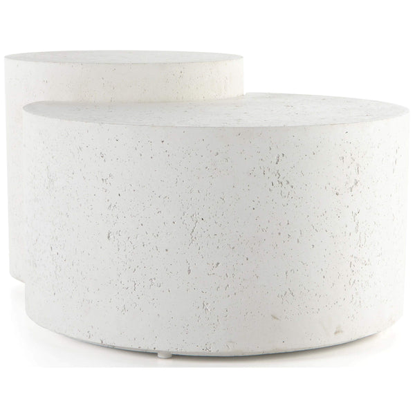 Home Fashion Meza Nesting Coffee Table White By Four Hands