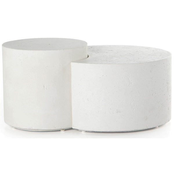 Home Fashion Meza Nesting Coffee Table White By Four Hands