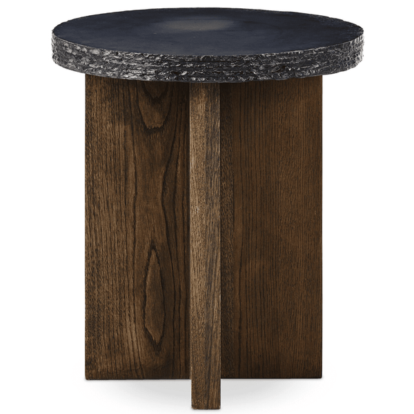 Home Fashion Mezes End Table Natural Basalt By Four Hands
