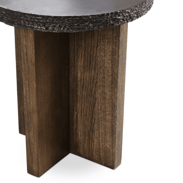 Home Fashion Mezes End Table Natural Basalt By Four Hands