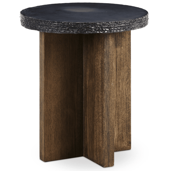 home fashion Mezes End Table Natural Basalt by Four Hands