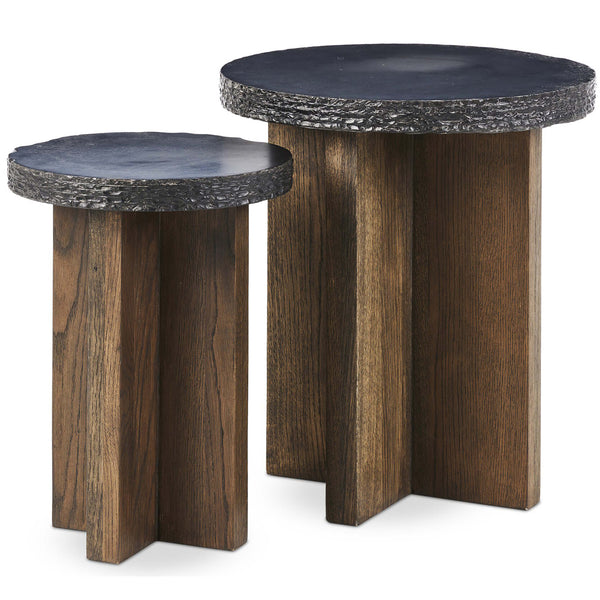 Home Fashion Mezes Nesting End Table Natural By Four Hands