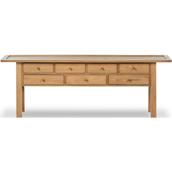 Home Fashion Millbrook Console Table Natural Light Oak By Four Hands
