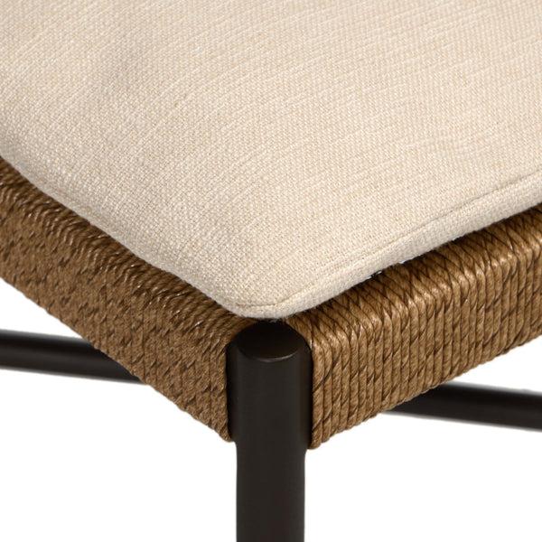 Home Fashion Miller Outdoor Woven Dining Chair Liller Flax Set Of 2 By Four Hands