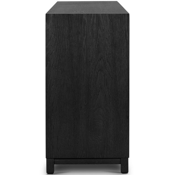 Home Fashion Millie 6 Drawer Dresser Drifted Matte Black By Four Hands