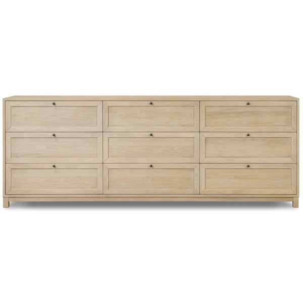 Home Fashion Millie 9 Drawer Dresser Light Bleach By Four Hands