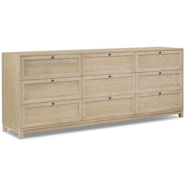 home fashion Millie 9 Drawer Dresser Light Bleach by Four Hands