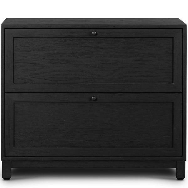 Home Fashion Millie Nightstand Drifted Matte Black By Four Hands