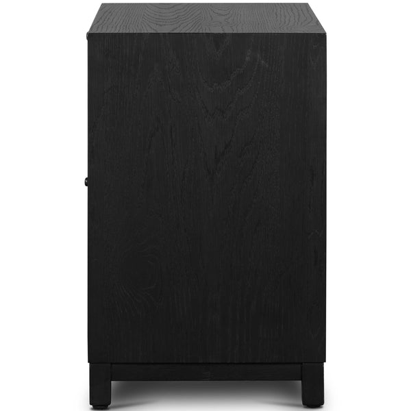 Home Fashion Millie Nightstand Drifted Matte Black By Four Hands