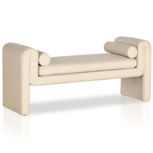 home fashion Mitchell Bench Thames Cream by Four Hands
