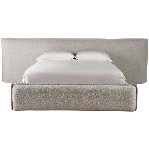 Home Fashion Modern Lux Wall King Bed Medina Pebble