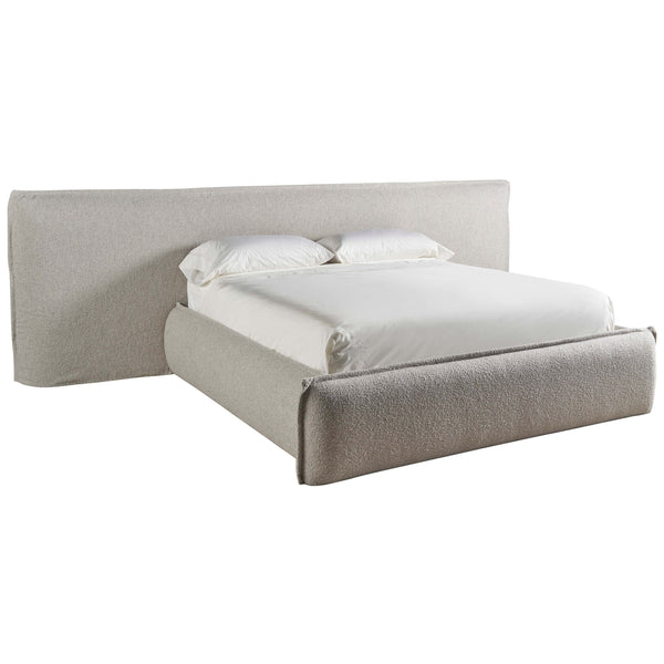 home fashion Modern Lux Wall King Bed Medina Pebble