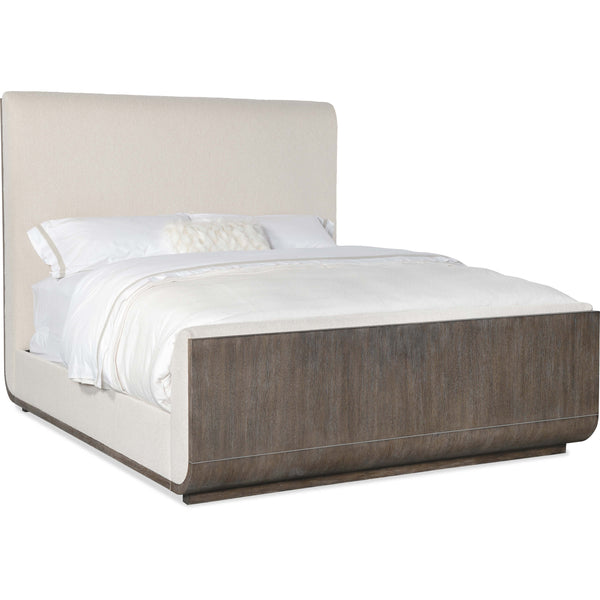 home fashion Modern Mood Upholstered Panel Bed Inverness Natural/Mink