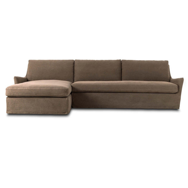 Home Fashion Monette 2 Piece Sectional Broadway Coffee By Four Hands