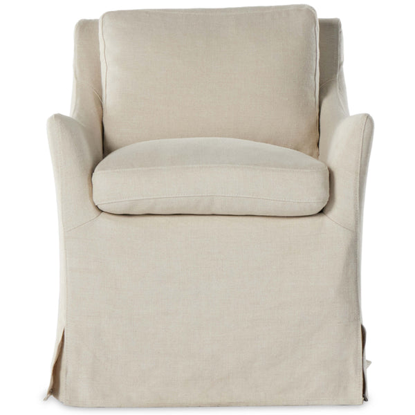 Home Fashion Monette Slipcover Dining Chair Brussels Natural Set Of 2 By Four Hands