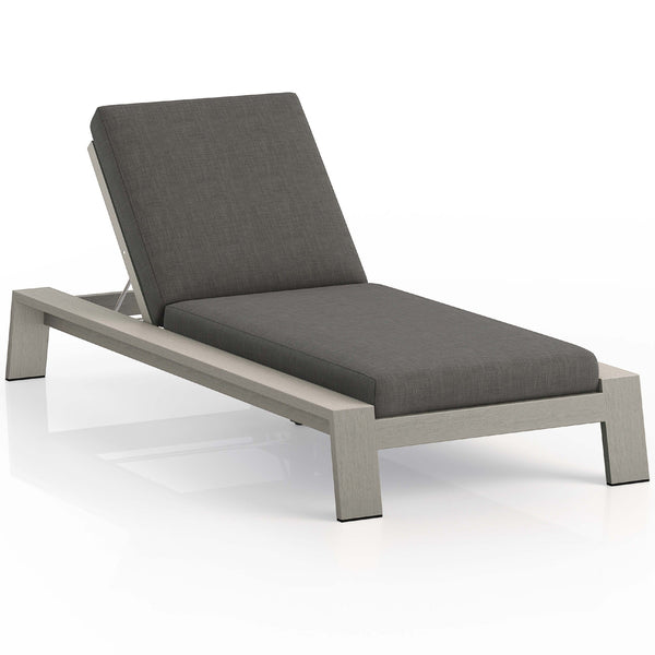 home fashion Monterey Outdoor Chaise Charcoal/Weathered Grey by Four Hands