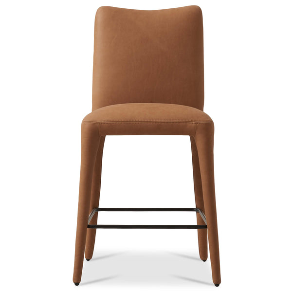 Home Fashion Monza Leather Counter Stool Heritage Camel By Four Hands