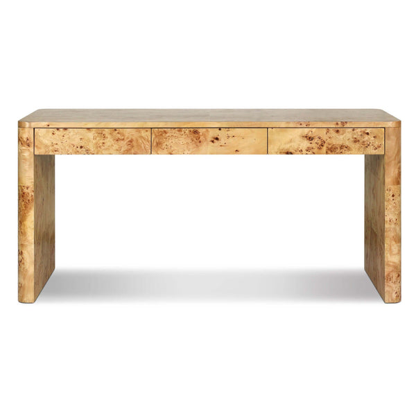 Home Fashion Mullins Desk Natural Mappa Burl By Four Hands