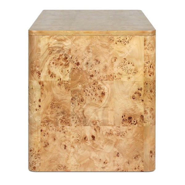 Home Fashion Mullins Desk Natural Mappa Burl By Four Hands